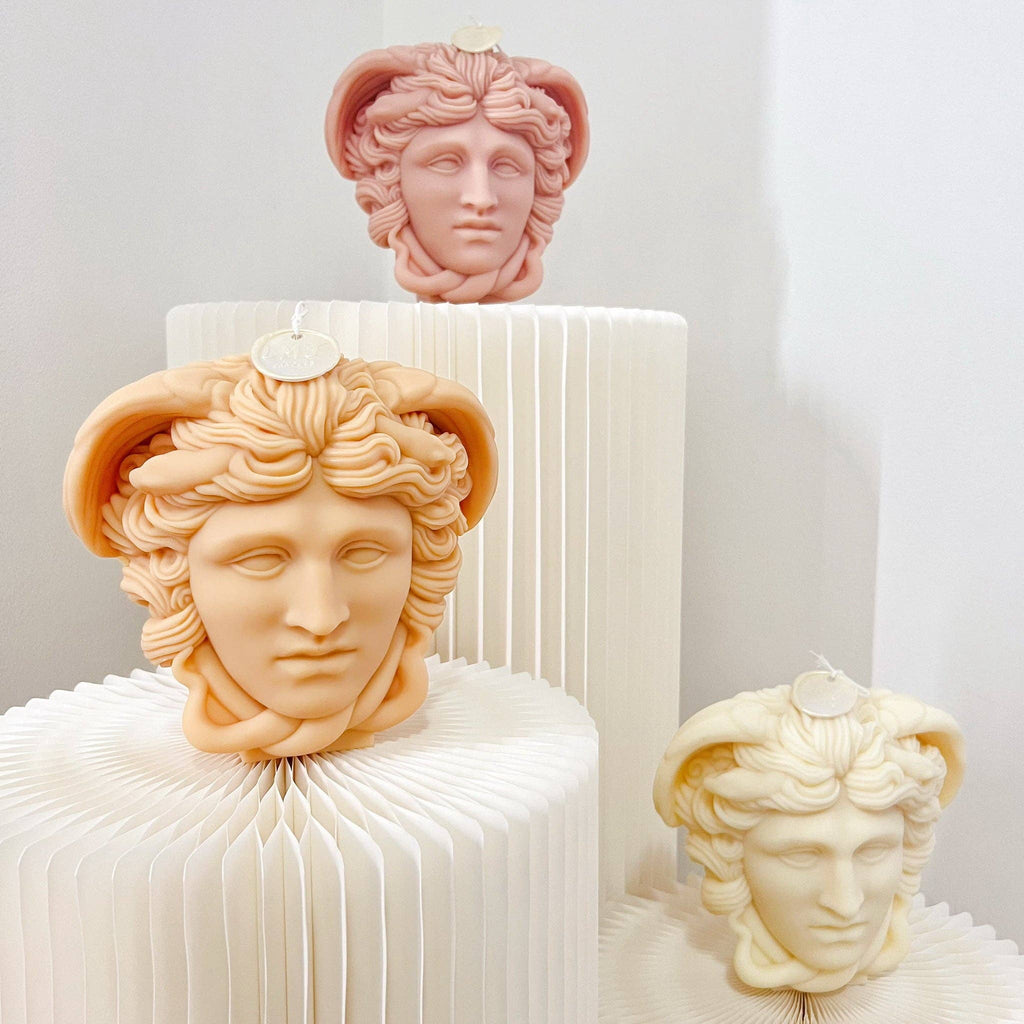 Medusa Bust Scented Soy Candle