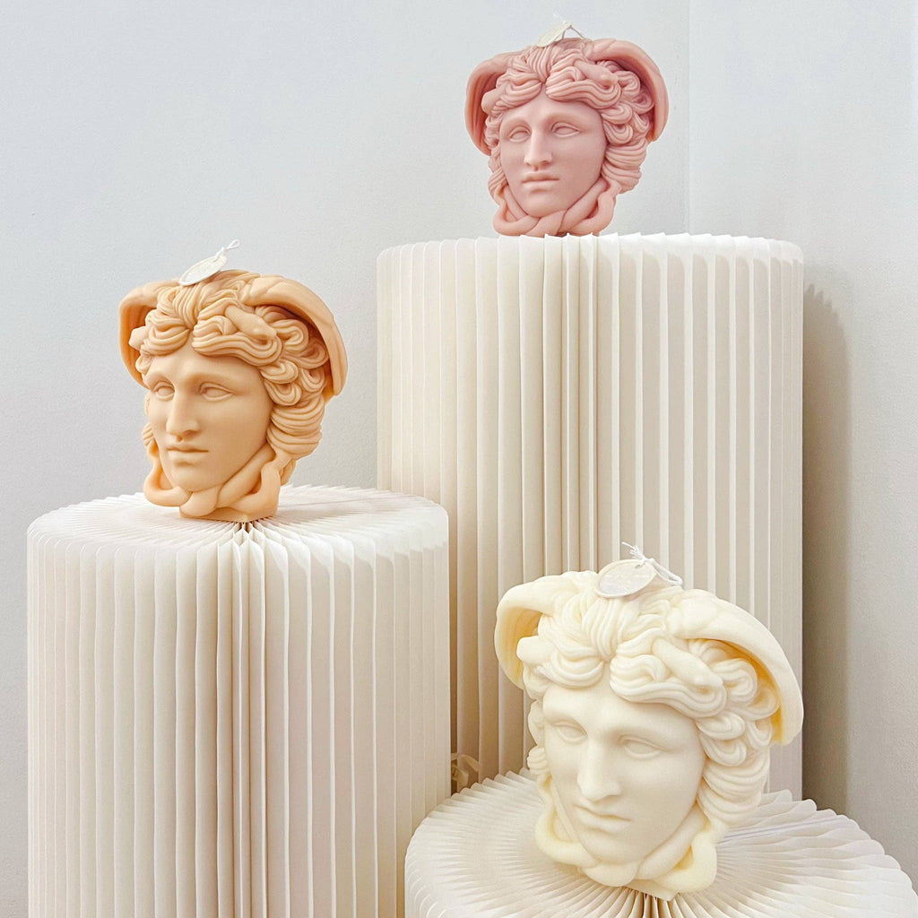 Medusa Bust Scented Soy Candle