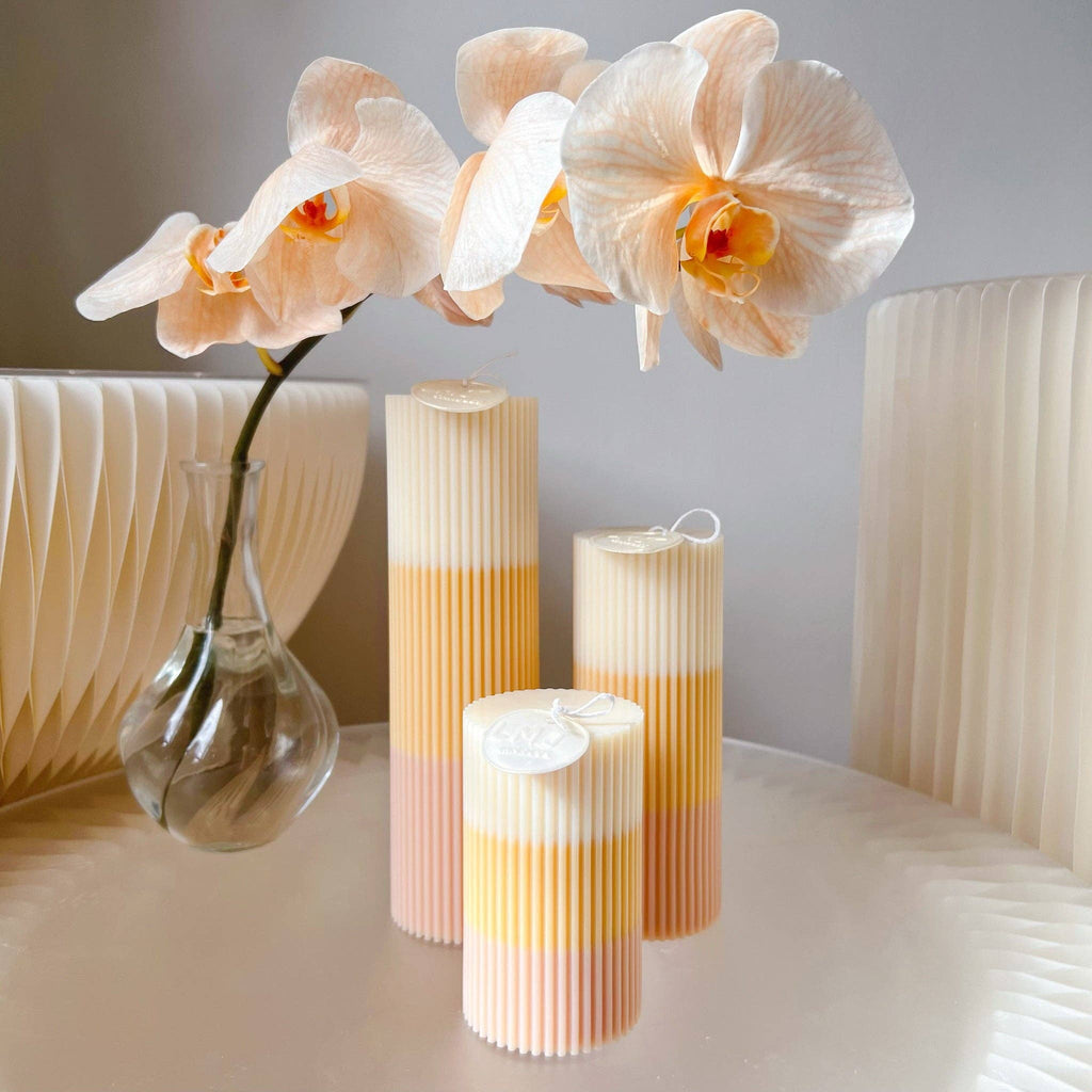 Minimalistic Scented Soy Pillar Candle Medium