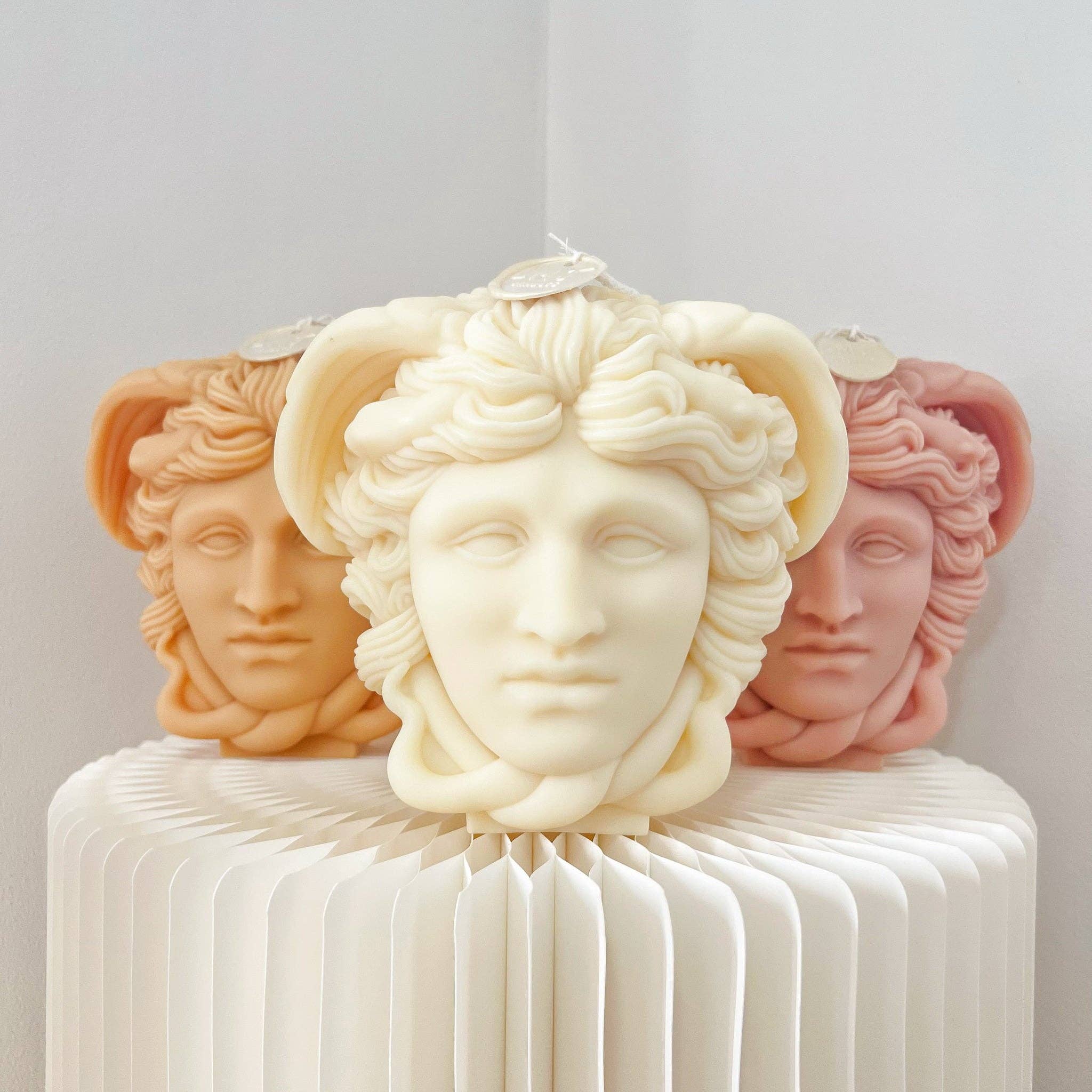 Medusa Bust Scented Soy Candle