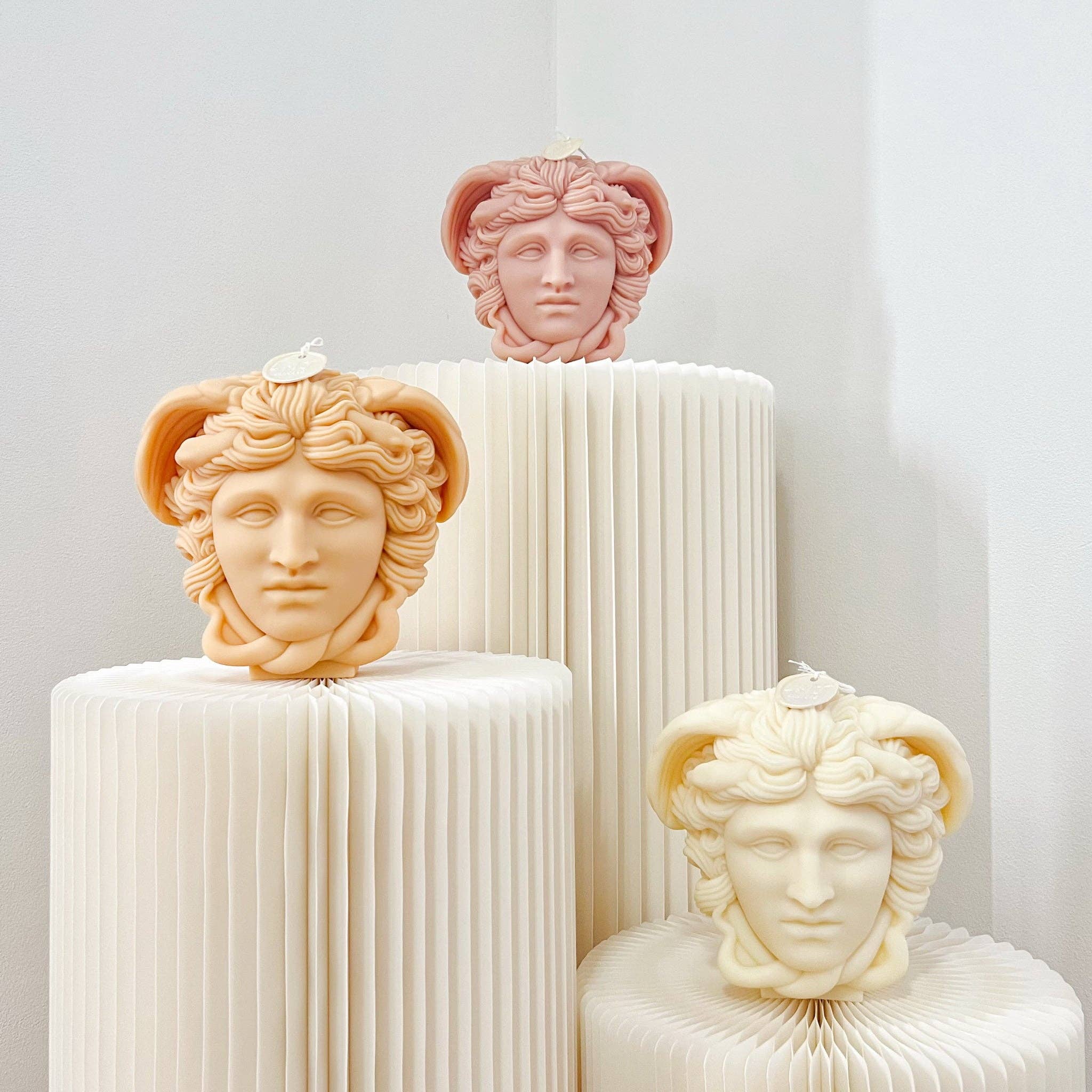 Medusa Bust Scented Soy Candle