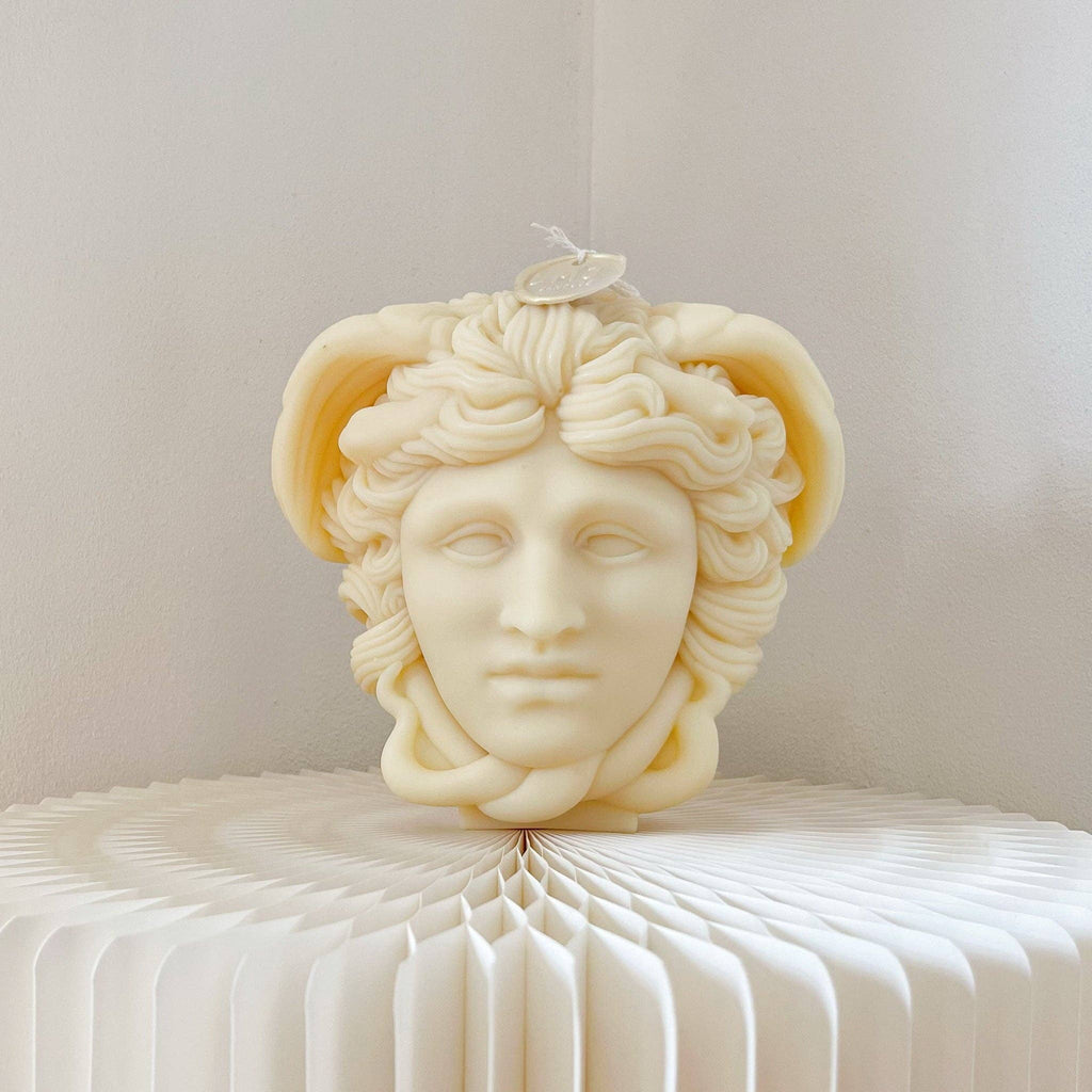 Medusa Bust Scented Soy Candle