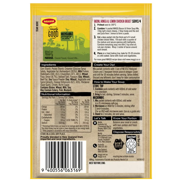 Maggi Bacon and Onion Soup Mix