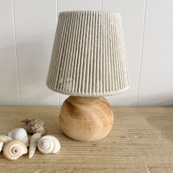 Bottle Wood base Lamp