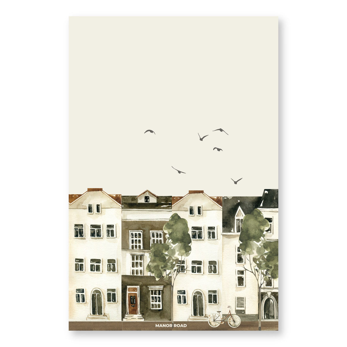 Manor Road Microfiber Tea Towel - City Life