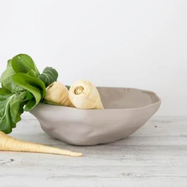 Flax Fruit Bowl 35cm - Grey