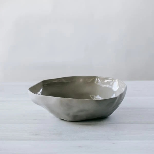 Flax Fruit Bowl 35cm - Grey