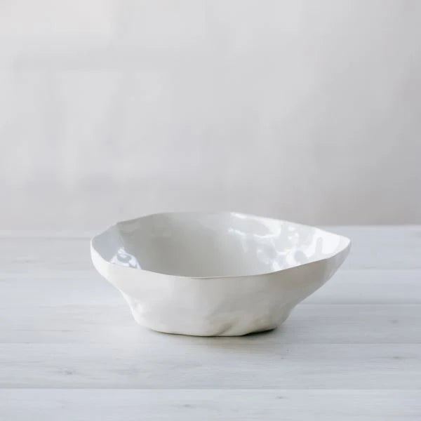 Flax Fruit Bowl 35cm - White