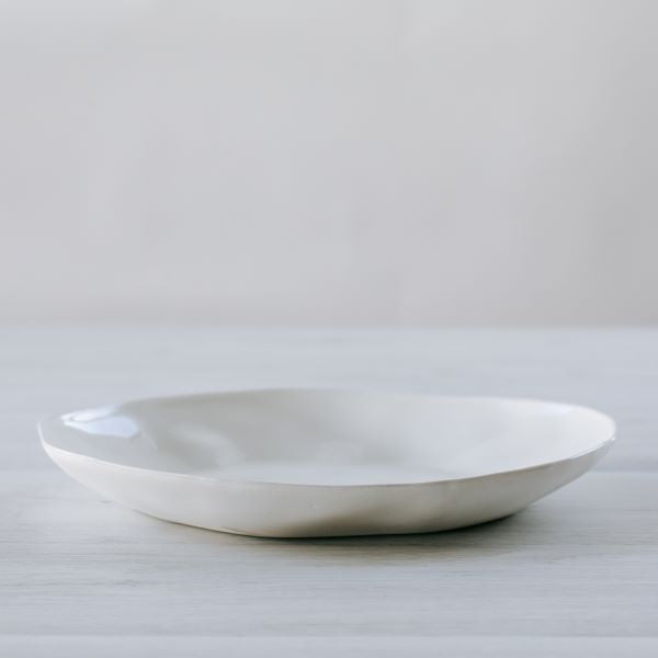 Flax Plate 27cm - White