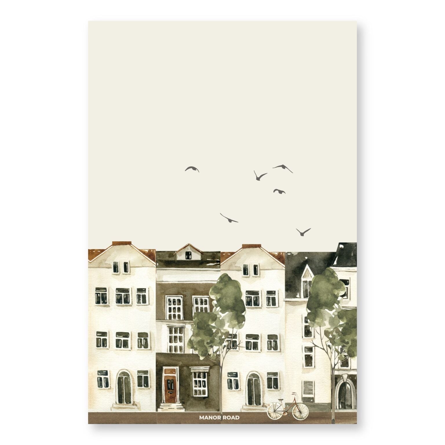 Manor Road Microfiber Tea Towel - City Life