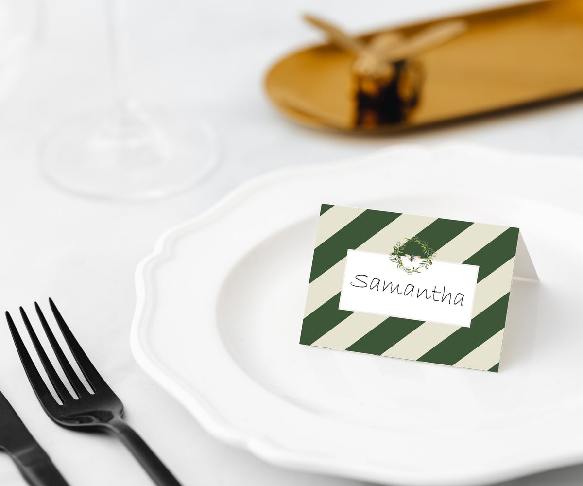 Place Cards 45pk - Olive & Bee