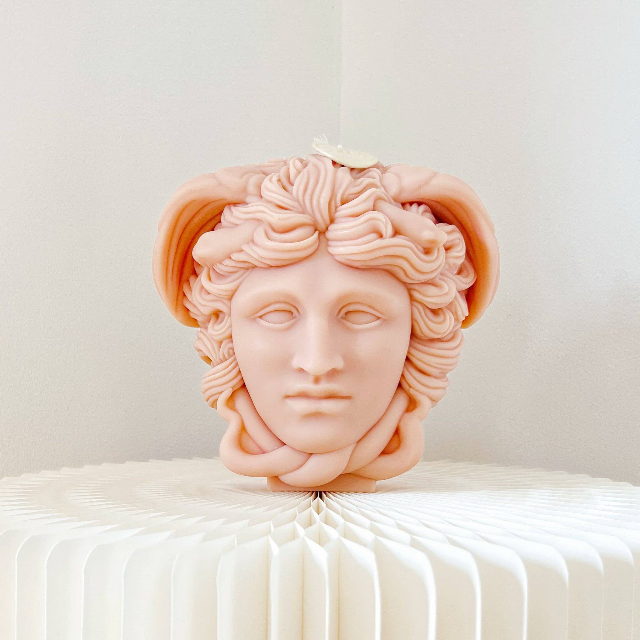 Medusa Bust Scented Soy Candle