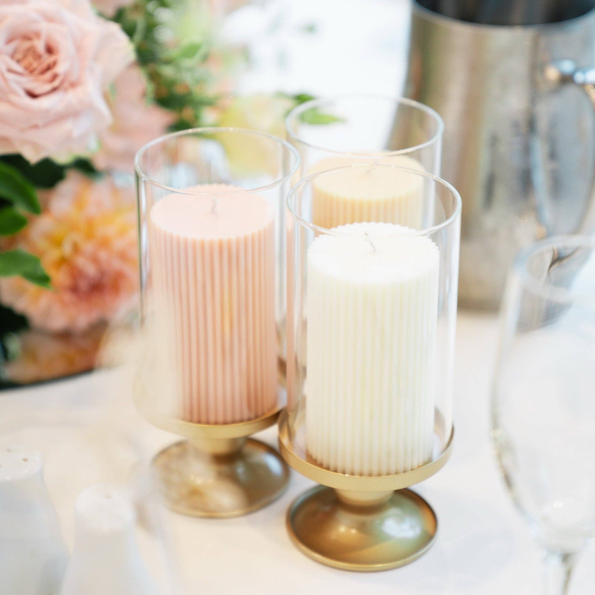 Minimalistic Scented Soy Pillar Candle Medium