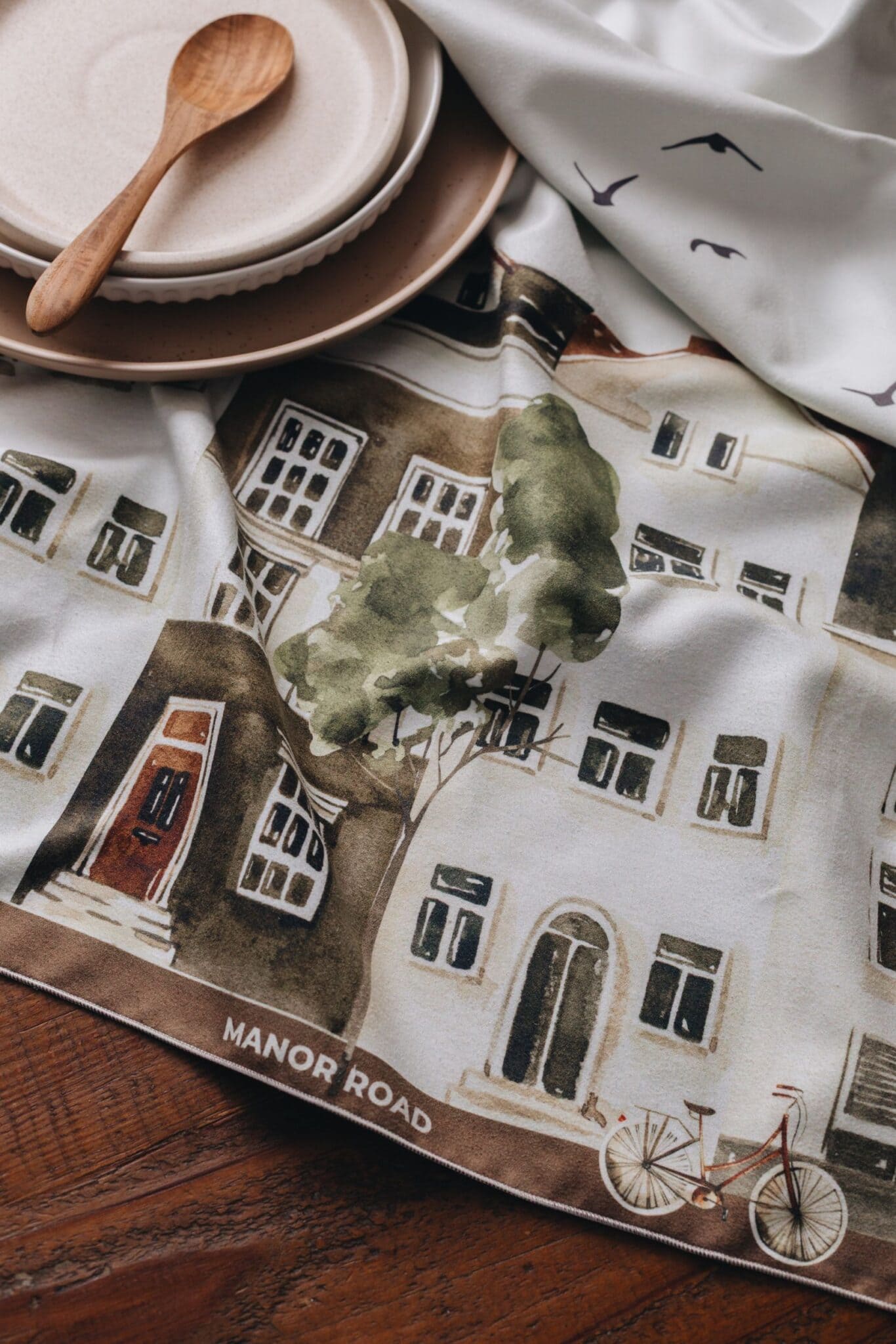 Manor Road Microfiber Tea Towel - City Life