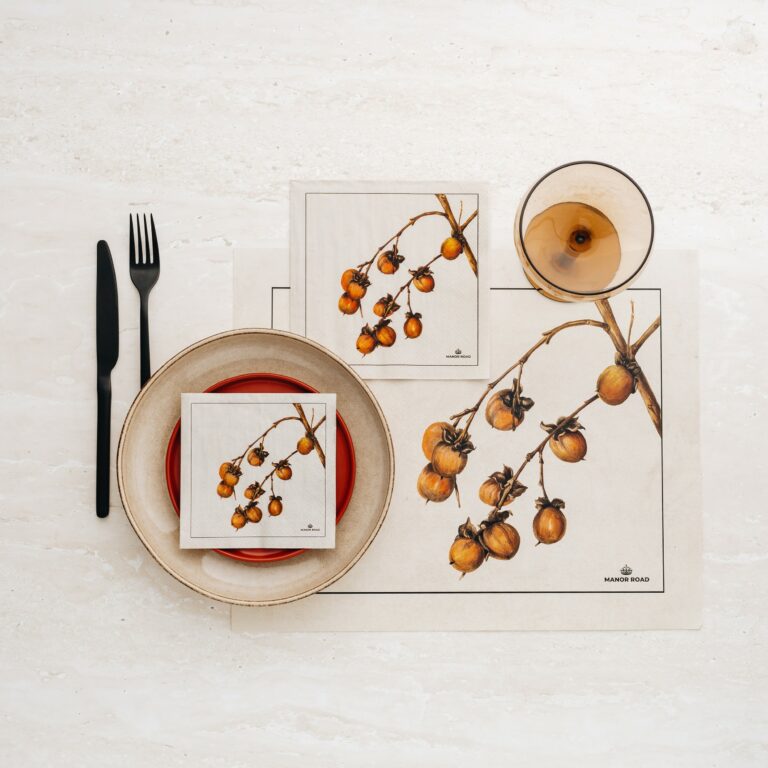 Persimmon Napkins - Cocktail