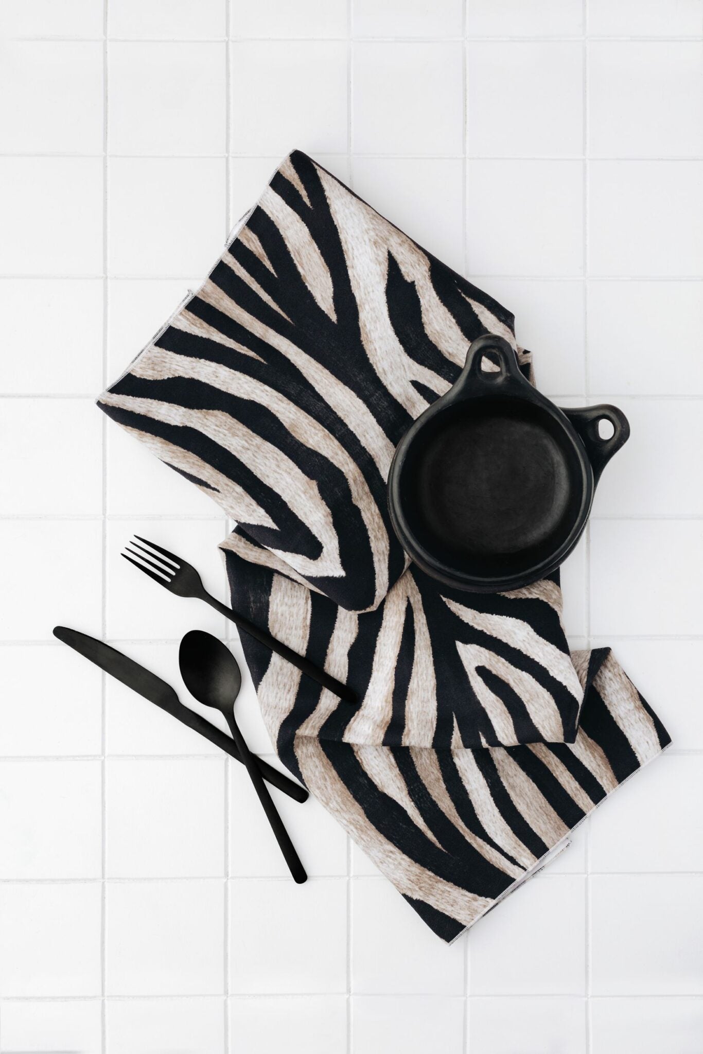 Manor Road Microfibre Tea Towel - Zebra